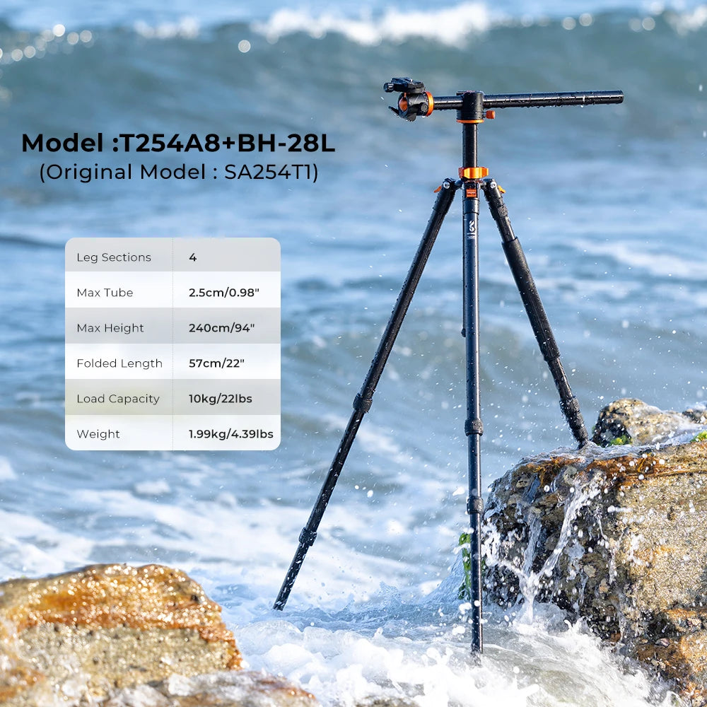 K&F Concept SA254T1 93-Inch Aluminium Monopod Tripod