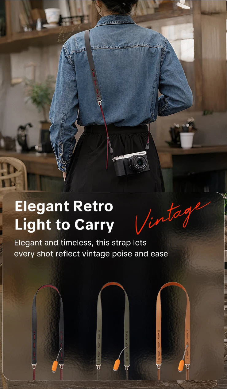 PGYTECH Camera Strap Slim Vintage