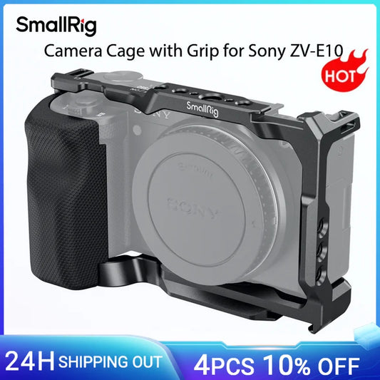 SmallRig Sony ZV-E10 Cage & Rig Kit Options - cage 3531B Kit 5