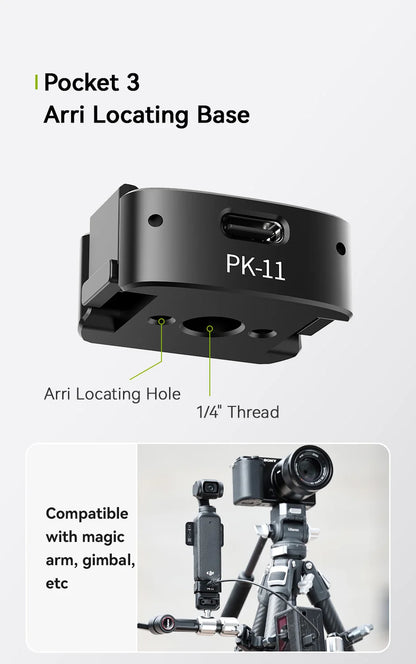 Ulanzi Mini Tripod & ARRI Base for DJI Osmo Pocket 3