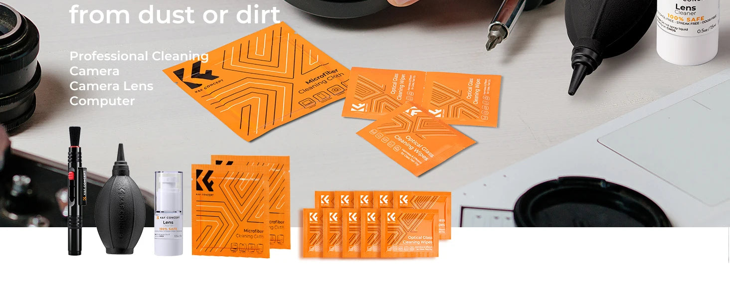 K&F Concept Camera Lens Cleaning Kit for Cameras & Screens