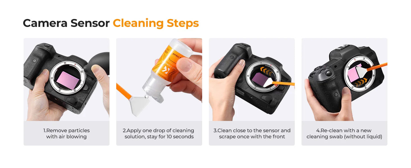 K&F Concept Camera Sensor Cleaning Fluid 2 x 20mL