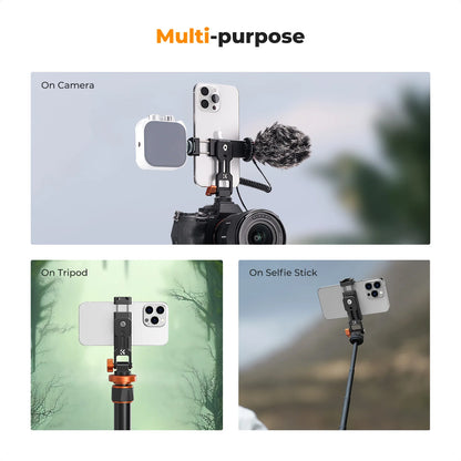 K&F Metal Phone Tripod Mount with Dual Cold Shoe