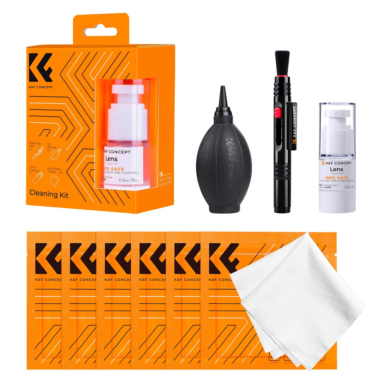 K&F Concept 9-in-1 Camera Lens Cleaning Kit