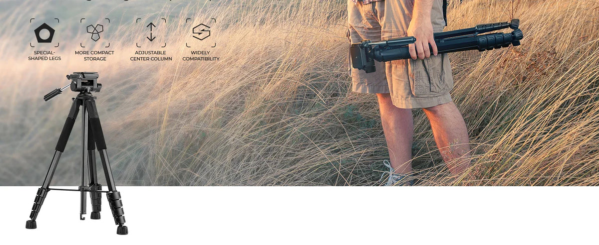 K&F S255A3 190cm Lightweight Camera Tripod