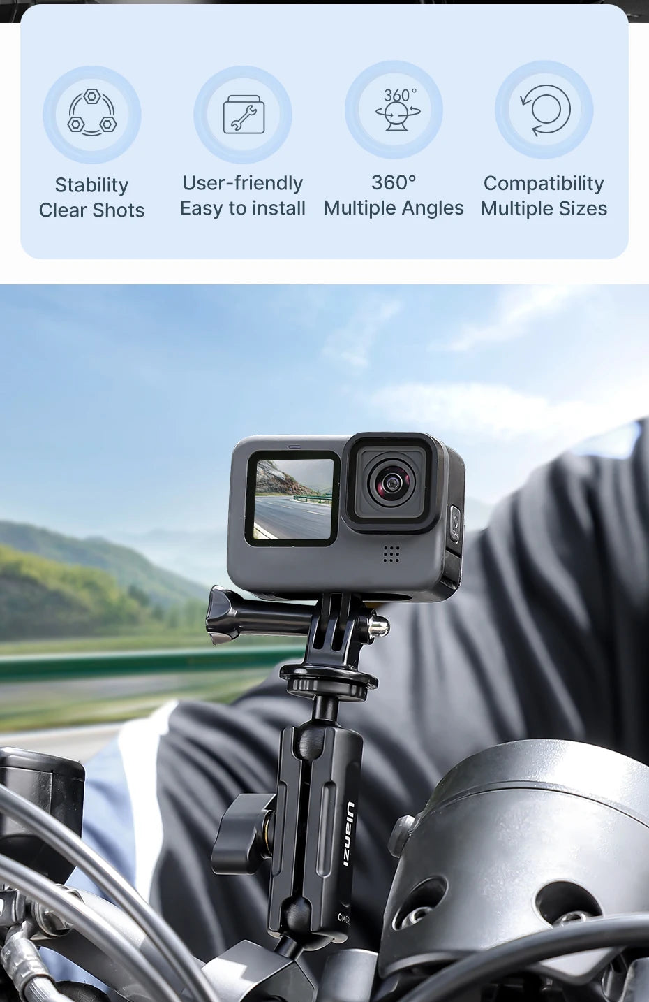 Ulanzi CM025 Action Camera Handlebar Mount