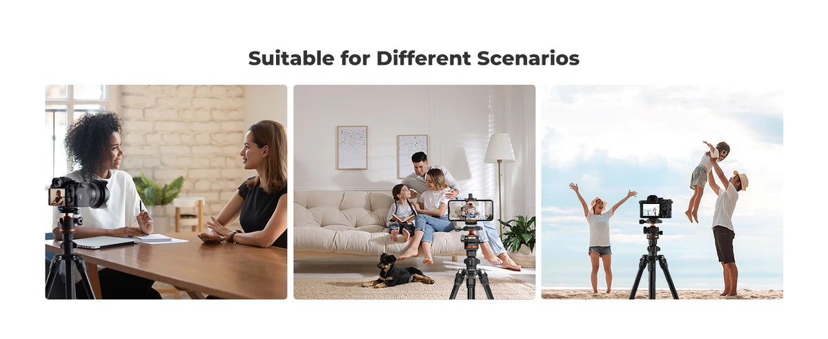 K&F 178cm Aluminium Travel Tripod with Ball Head