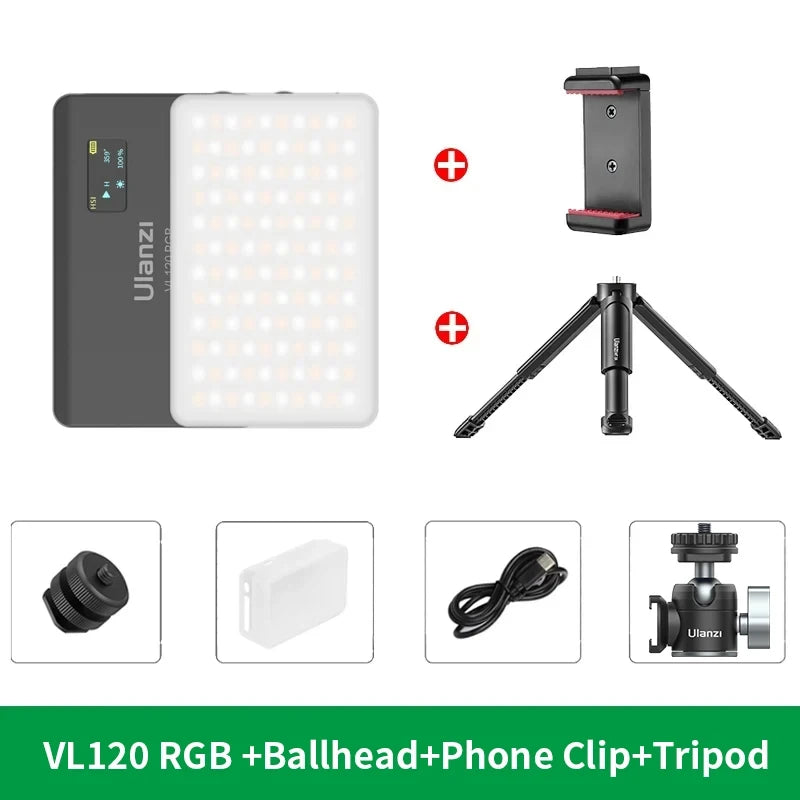 Ulanzi VL120 RGB LED Video Light - CameraHUB