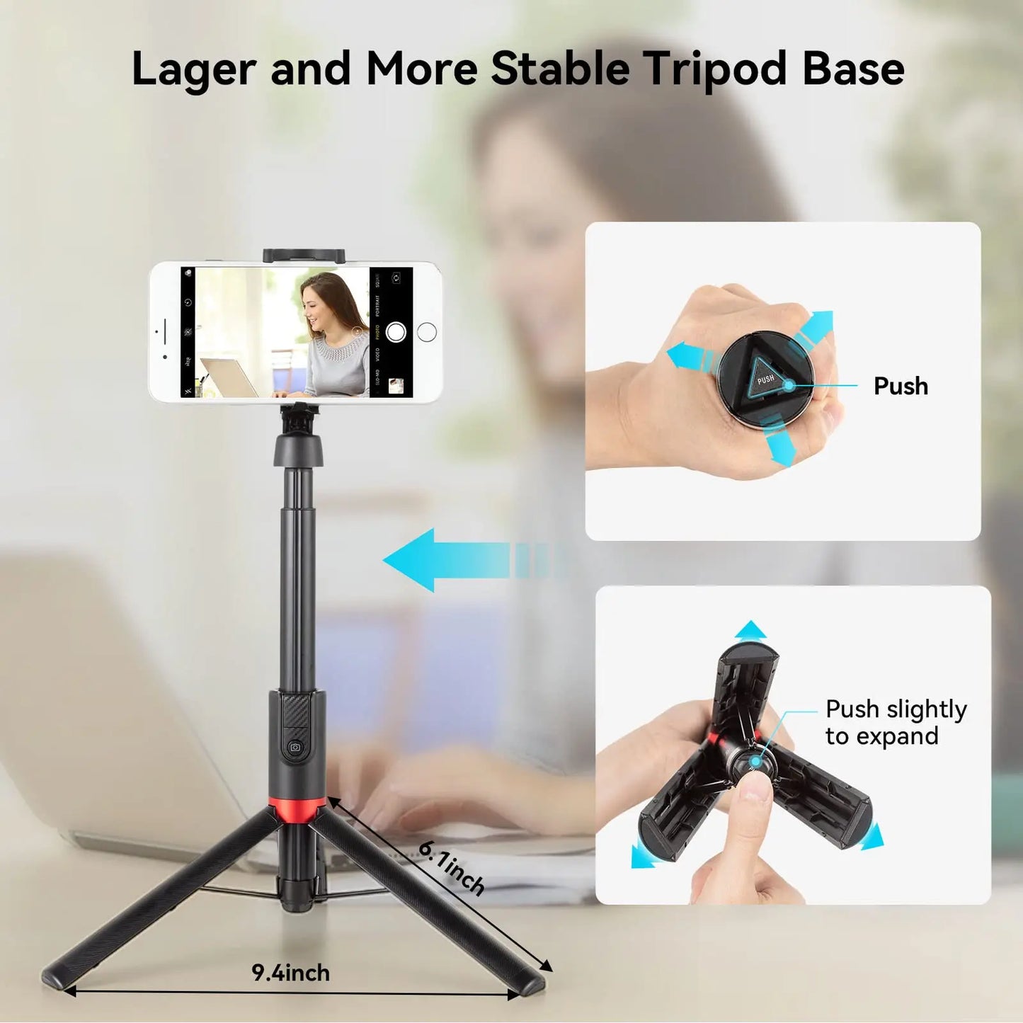 SmallRig ST20 Pro Selfie Stick Tripod with Bluetooth Remote