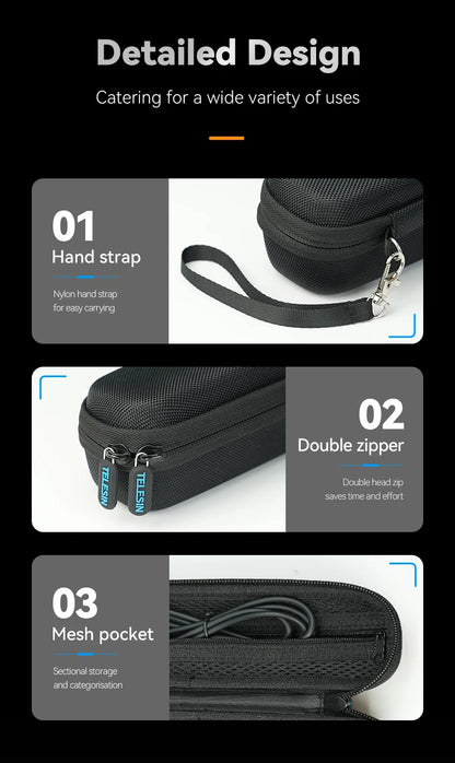TELESIN Mini Protective Carry Bag for DJI Pocket 3 / Pocket 4
