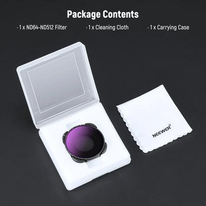 NEEWER Variable ND4-ND32 Filter for GoPro HERO Cameras