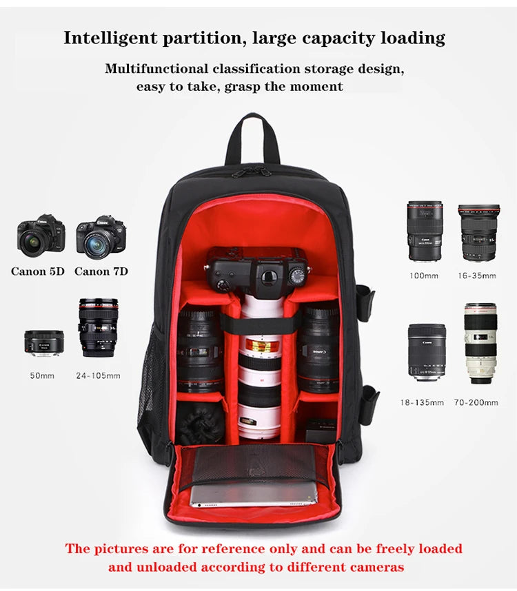 JINNUOLANG 8018 Camera & Laptop Backpack
