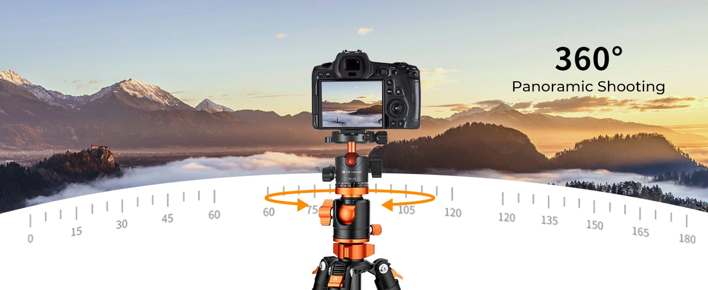K&F Concept T255A3 72-Inch Aluminium Monopod Tripod