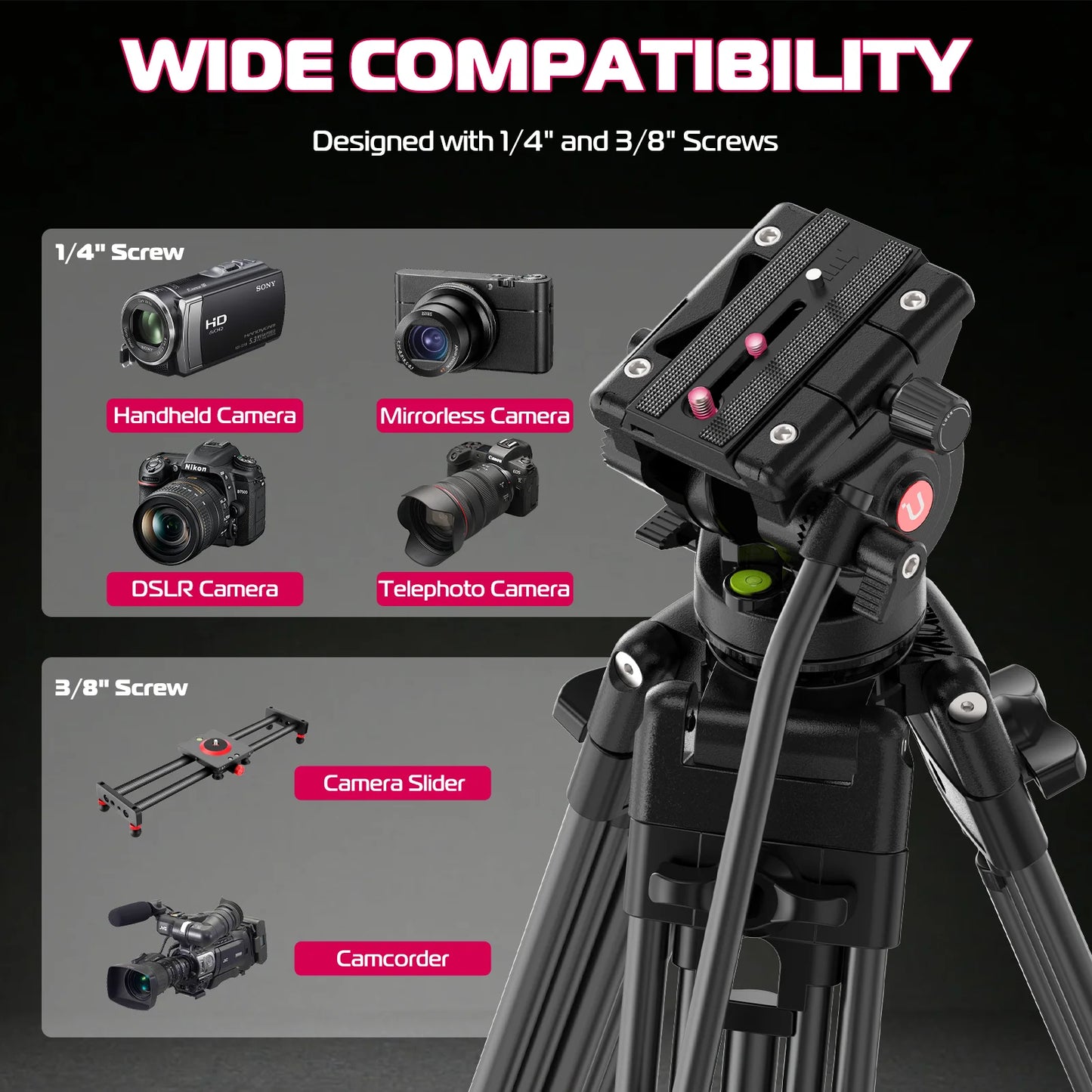 Ulanzi MT-81 Heavy Duty Aluminium Camera Tripod