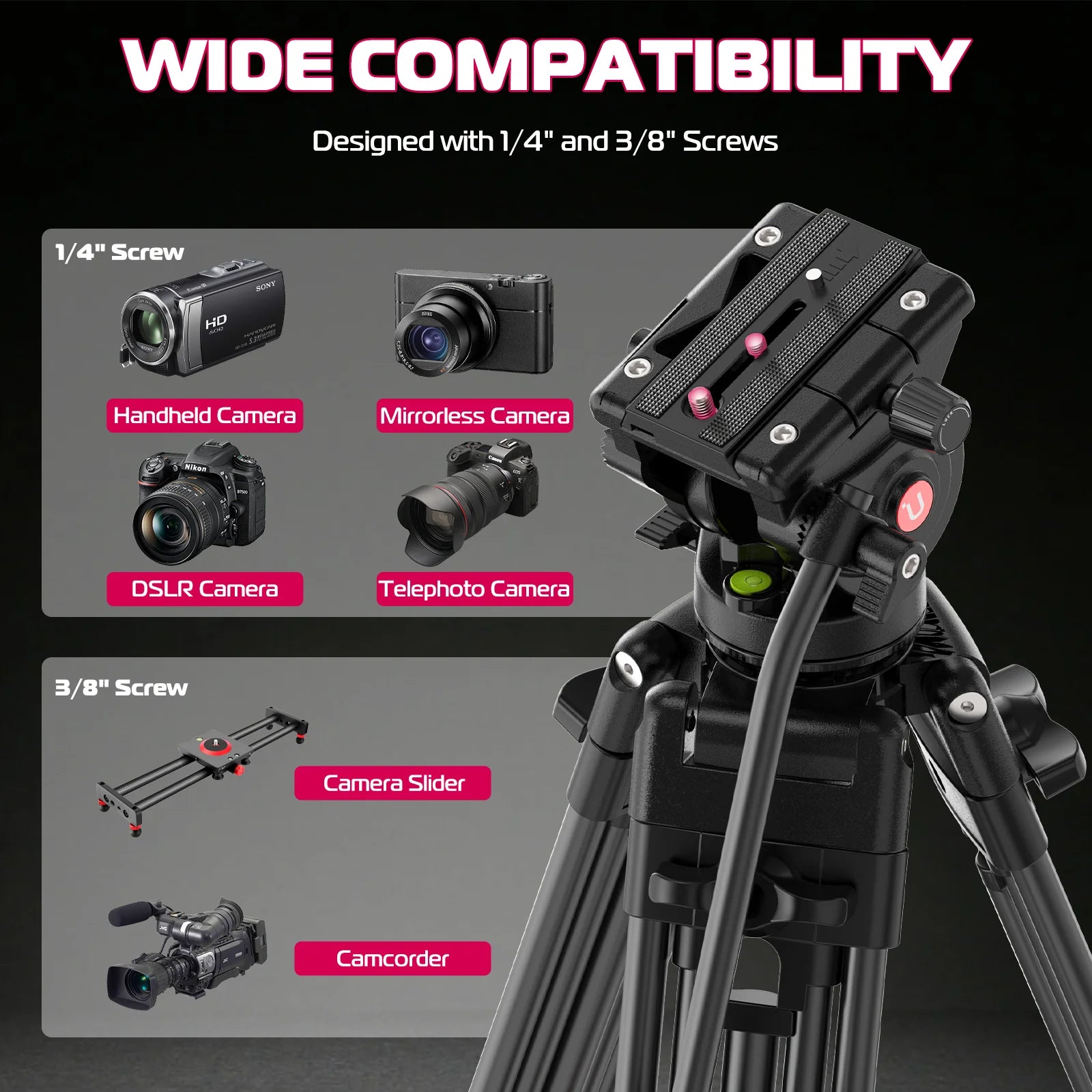 Ulanzi MT-81 Heavy Duty Aluminium Camera Tripod