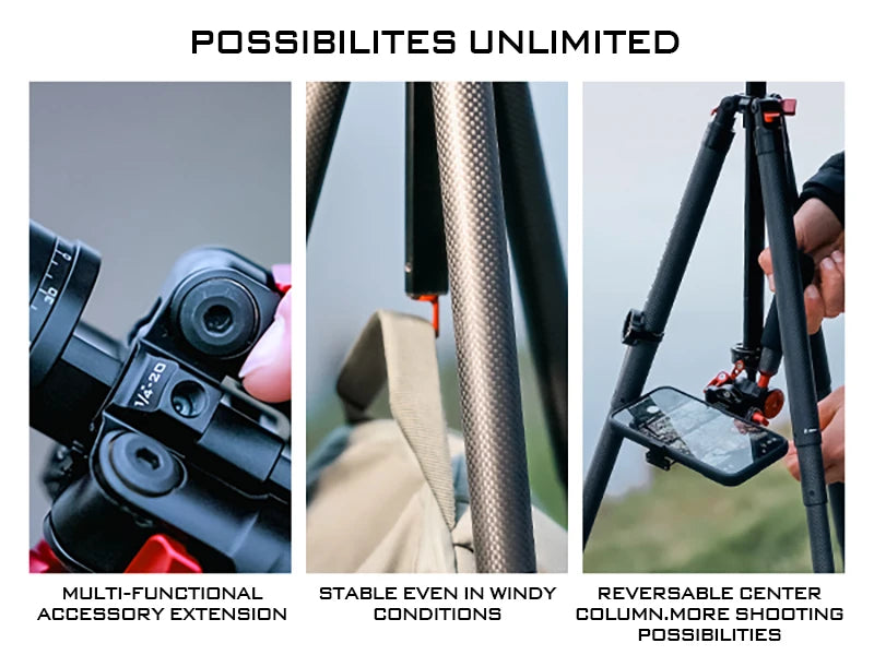 Freewell 1.5m Carbon Fibre Travel Tripod