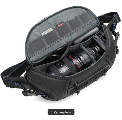 Water-Resistant DSLR Shoulder Bag for 1 Camera and 2 Lenses