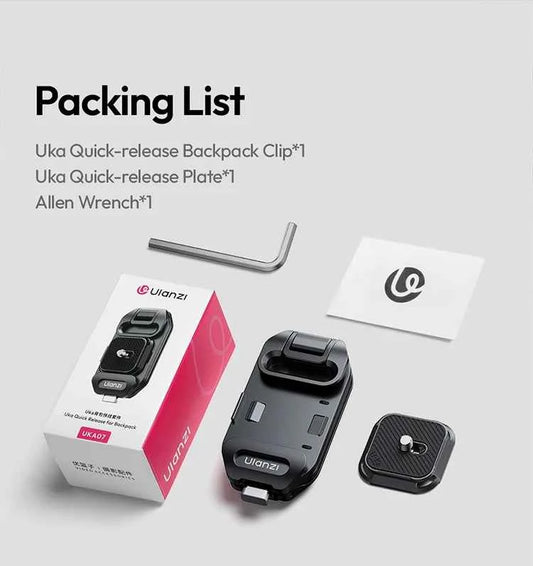 Ulanzi UKA07 Backpack Camera Clip with Arca-Style Plate