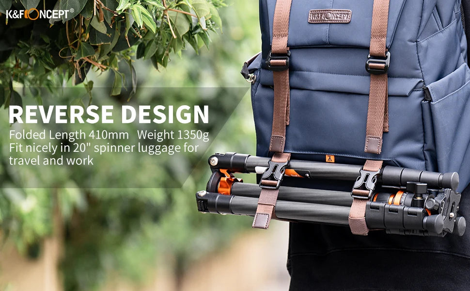 K&F Concept D254C1 63-Inch Carbon Fibre Monopod Tripod