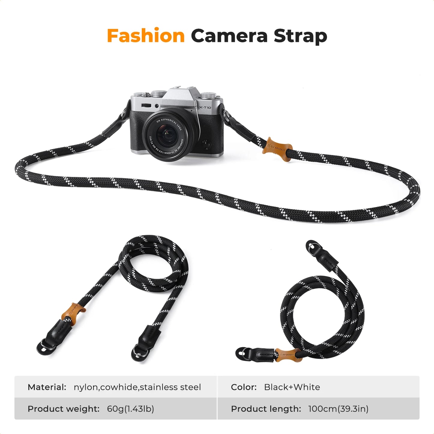 K&F Concept 100cm Nylon Rope Camera Strap