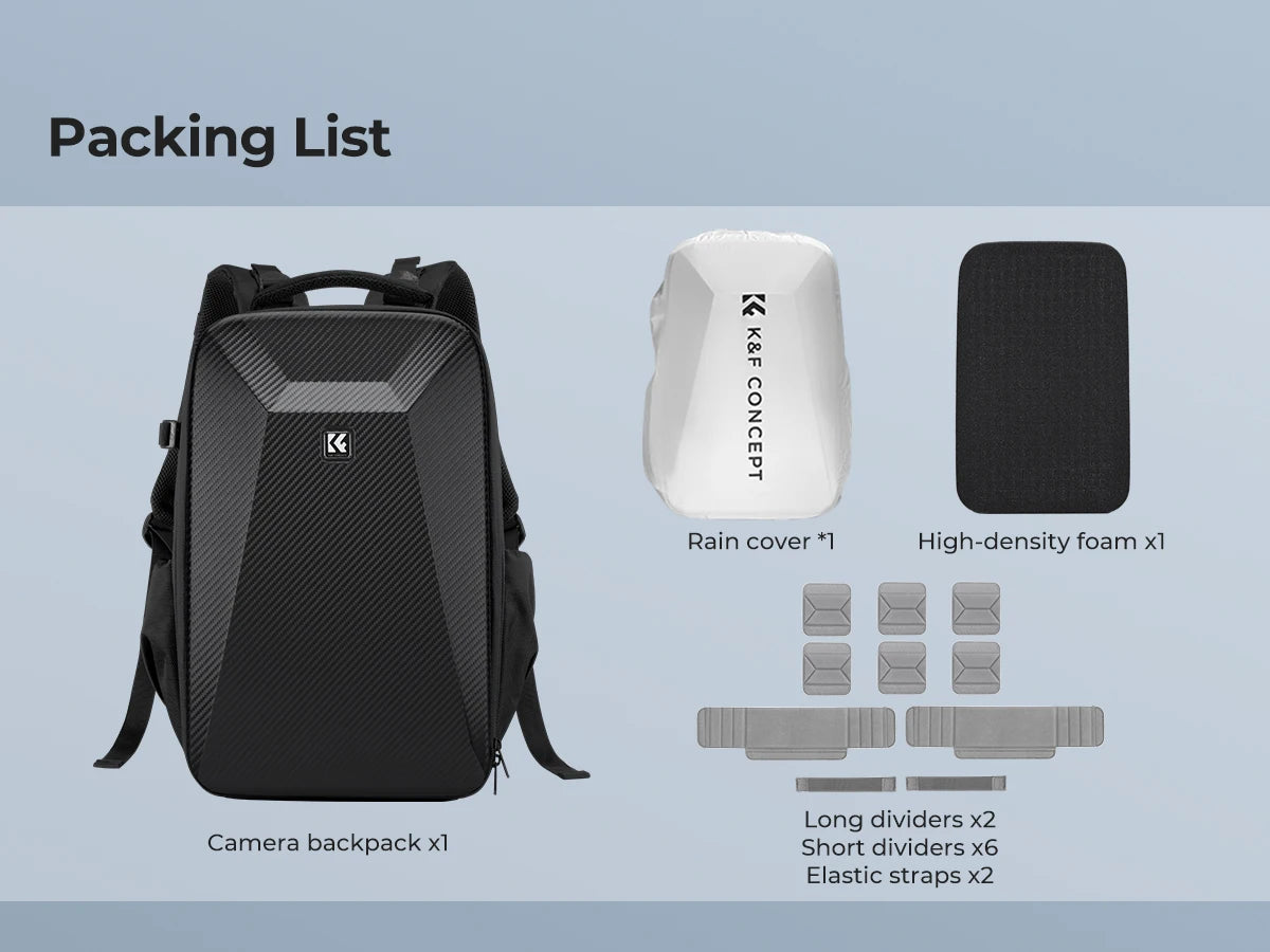 K&F 22L Hardshell Drone Camera Backpack