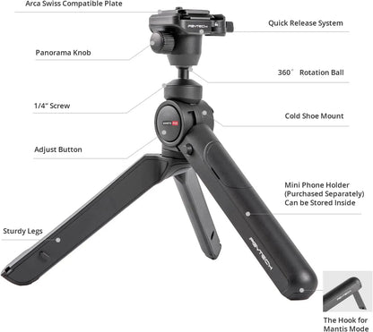 PGYTECH MANTISPOD 2.0 Mini Vlogging Tripod
