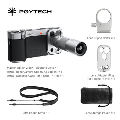 PGYTECH RetroVa Vintage Imaging Kit for iPhone 16 / 17 Pro