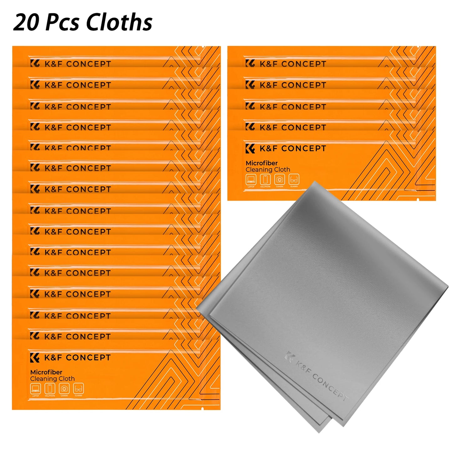 K&F Concept Microfibre Camera Cleaning Cloth Multi-Pack