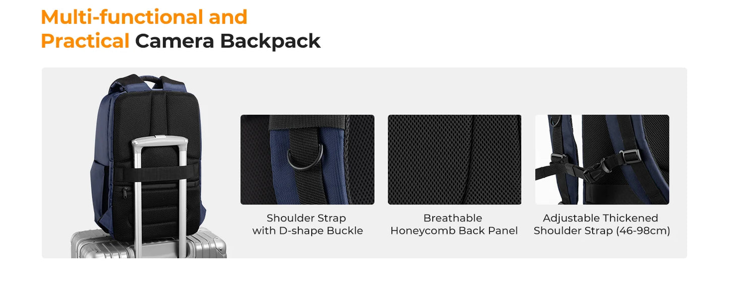 K&F 22L Hard Shell Camera Backpack