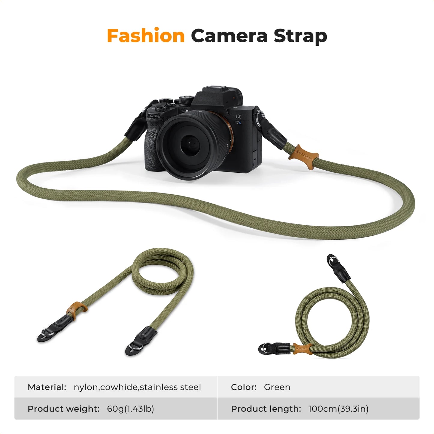 K&F Concept 100cm Nylon Rope Camera Strap