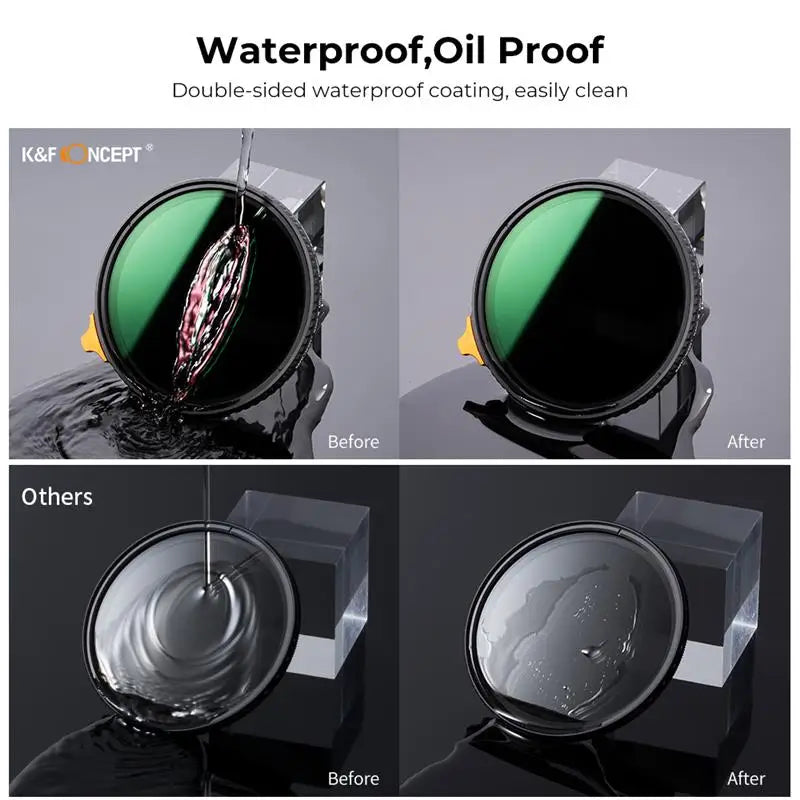 K&F Concept Black Mist Diffusion Lens Filter - 2 in 1 filter / 62mm