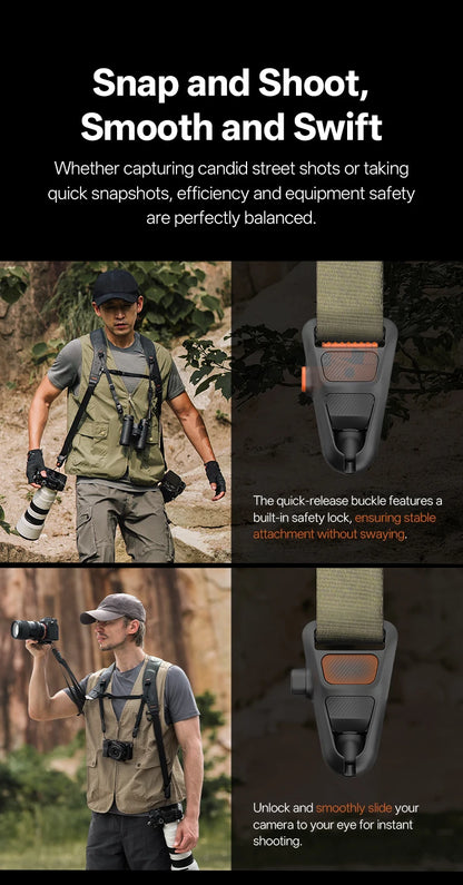 PGYTECH Camera Strap Master Leather Multi-Camera Harness