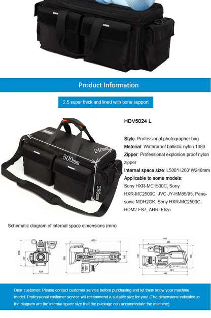 HDV5024 Large Camcorder Equipment Bag