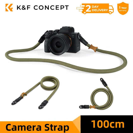 K&F Concept 100cm Round Rope Camera Strap - Red