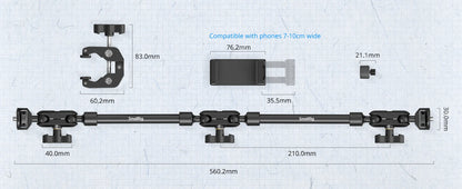SmallRig 4766 Desktop Magic Arm & Crab Clamp Kit