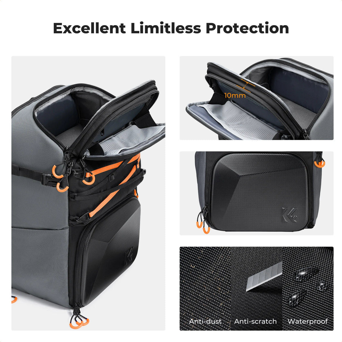 K&F 32L/25L 2-in-1 Camera Backpack and Sling Bag