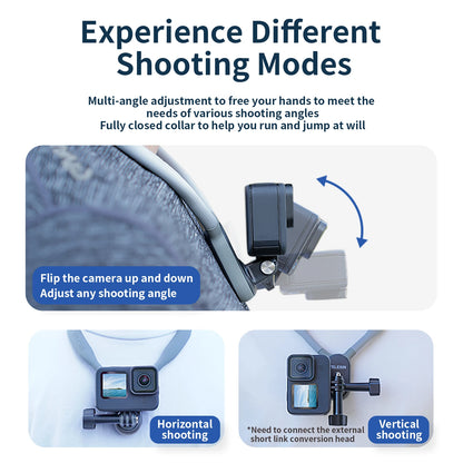 TELESIN Silicone Neck Mount for Action Cameras & Phones