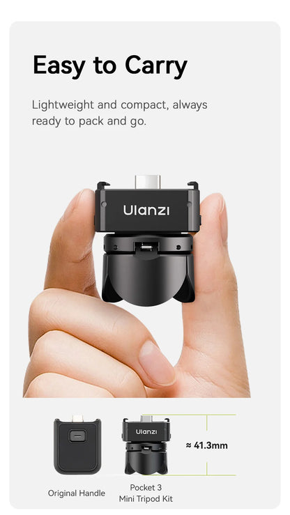 Ulanzi Mini Tripod & ARRI Base for DJI Osmo Pocket 3