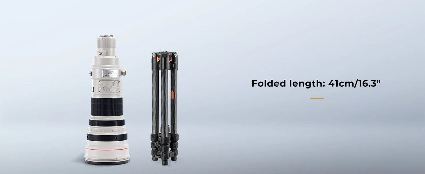 K&F Concept K254C2 64-Inch Carbon Fibre Tripod