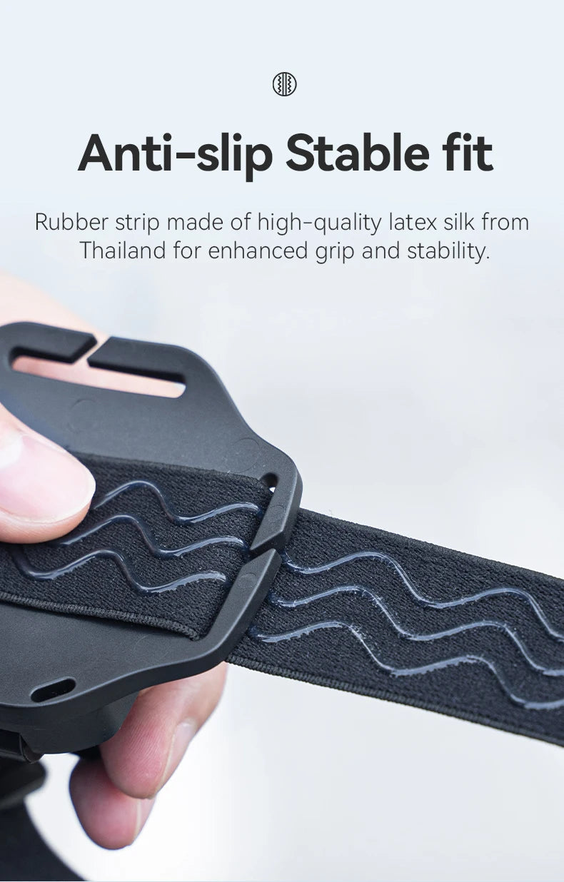 TELESIN 2-in-1 Action Camera Head Strap & Hat Clip