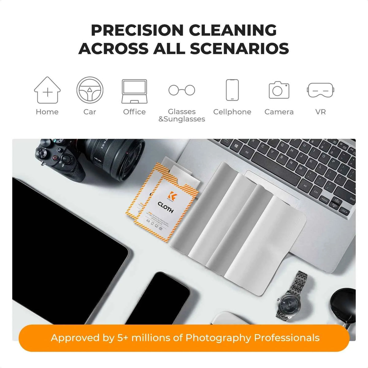 K&F Concept Microfiber Lens Cleaning Cloths