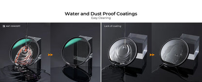 K&F Concept ND8 / ND64 / ND1000 Lens Filter Kit - ND8 ND64 ND1000 / 77mm