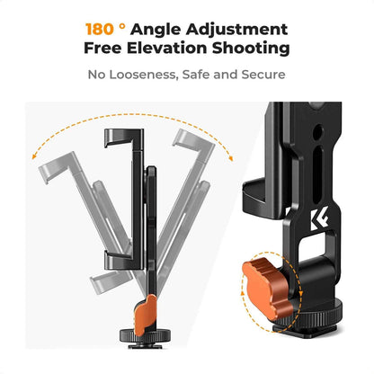 K&F Metal Phone Tripod Mount with Dual Cold Shoe