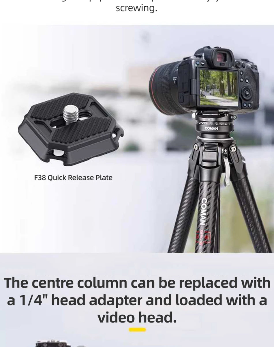 COMAN Zero F38 Carbon Fibre Travel Tripod