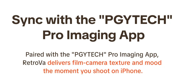 PGYTECH RetroVa Vintage Imaging Kit for iPhone 16 / 17 Pro