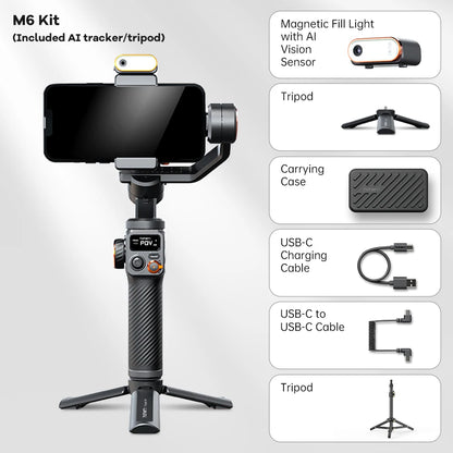 Hohem iSteady M6 Smartphone Gimbal Kit with AI Tracker