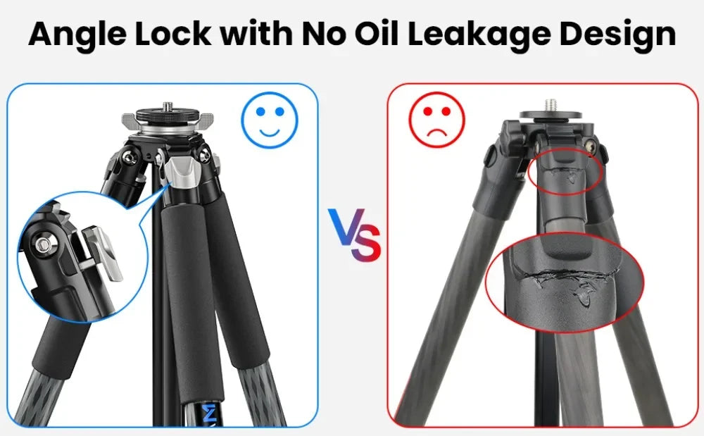 WEYLLAN UX7 Compact Carbon Fibre Travel Tripod