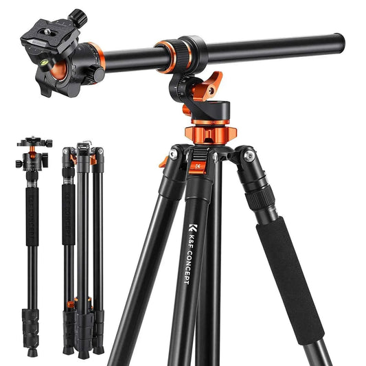 K&F 230cm Aluminium Tripod with Transverse Centre Column
