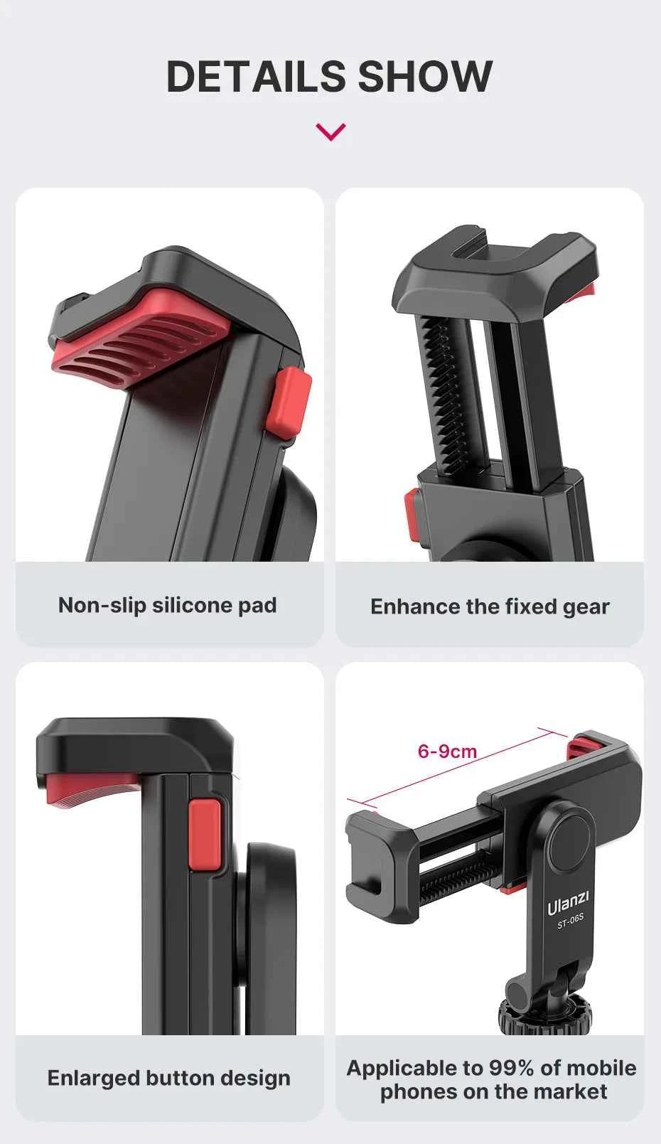 Ulanzi ST-06S Smartphone Tripod Mount
