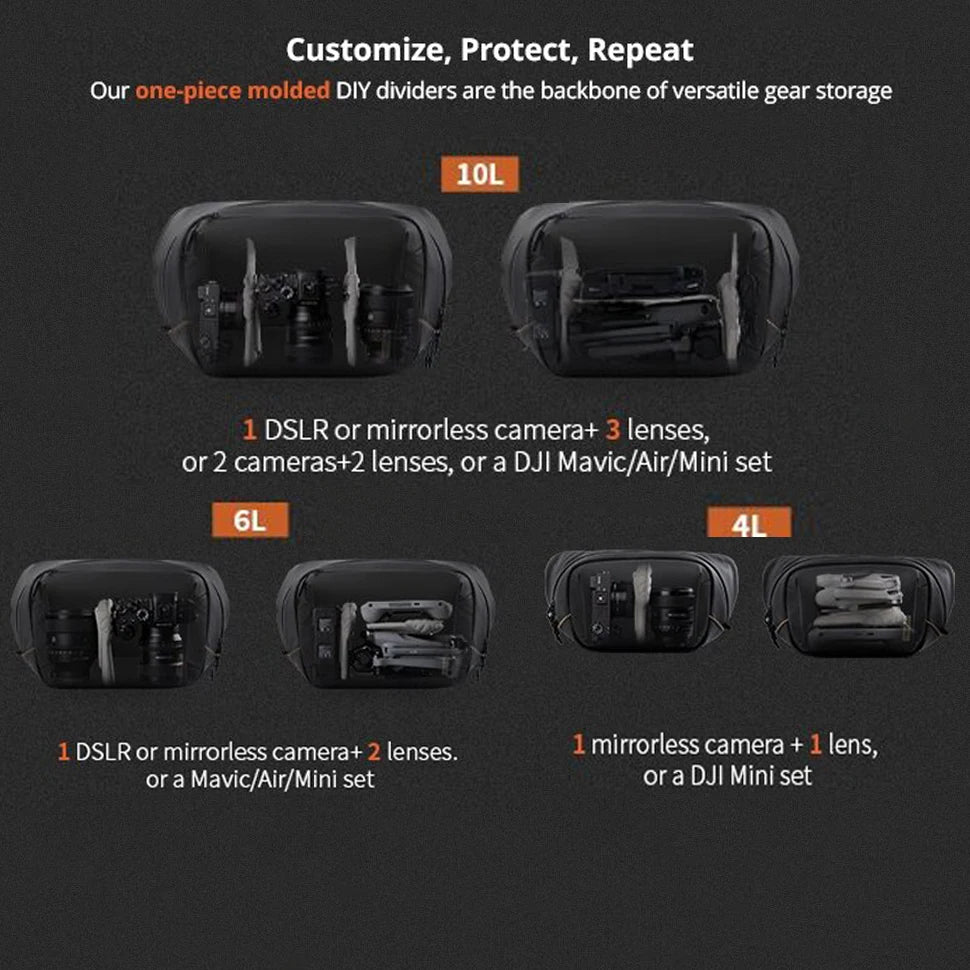 PGYTECH OneGo Solo V2 Crossbody Camera Sling Bag